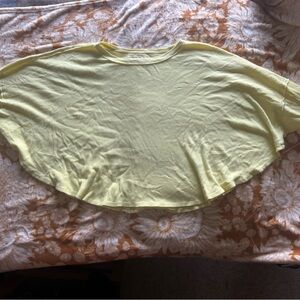 Light Yellow waffle Knit Top